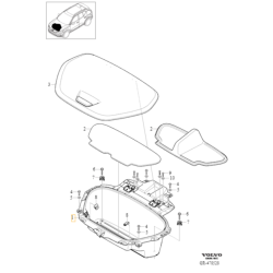 VOLVO C40 XC40 EV pojemnik wanna bagaznik przod OE 32239221