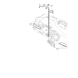 VOLVO XC90 II listwa deski rozdzielczej lewa OE 31688786