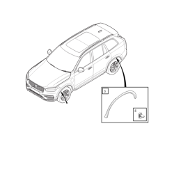 VOLVO XC90 II prawa listwa nadkole blotnik tyl OE 39849975