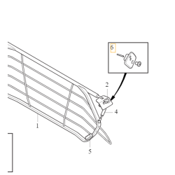 VOLVO V60 V90 XC40 XC60 mocowanie pionowej kratki bagaznika OE 32204165
