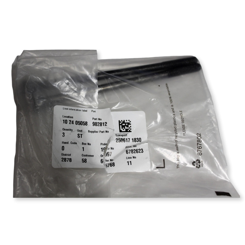 VOLVO 850 C70 S70 V70 śruba pompa wspomagania kierownicy M8x150 OE 982812