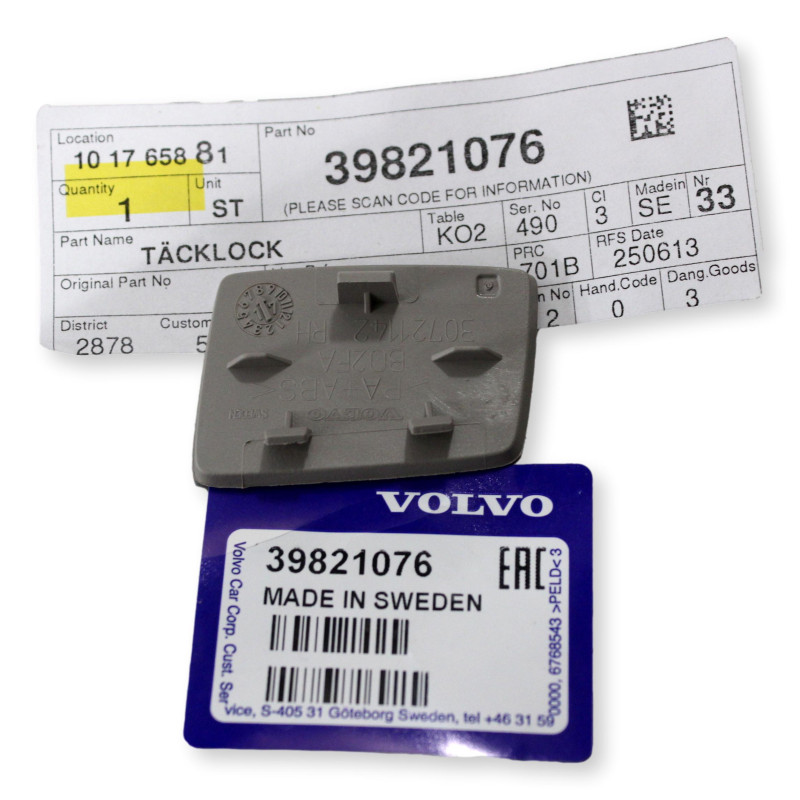 VOLVO XC60 I słupek A zaślepka airbag OE 39821076