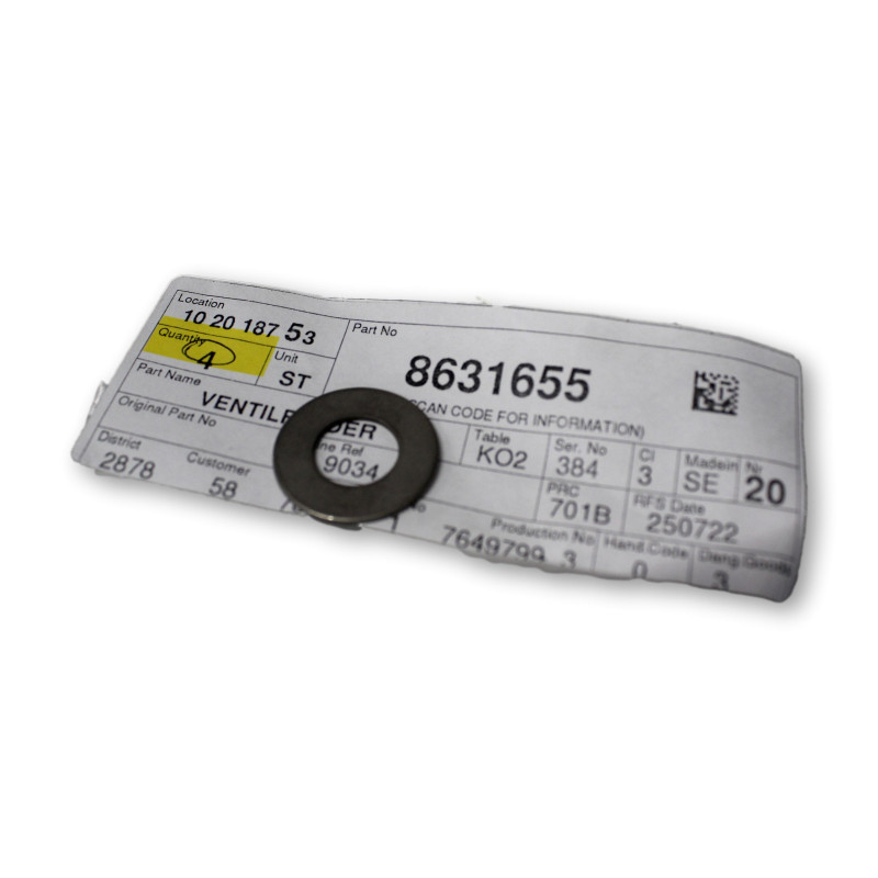 VOLVO podkładka zaworu OE 8631655