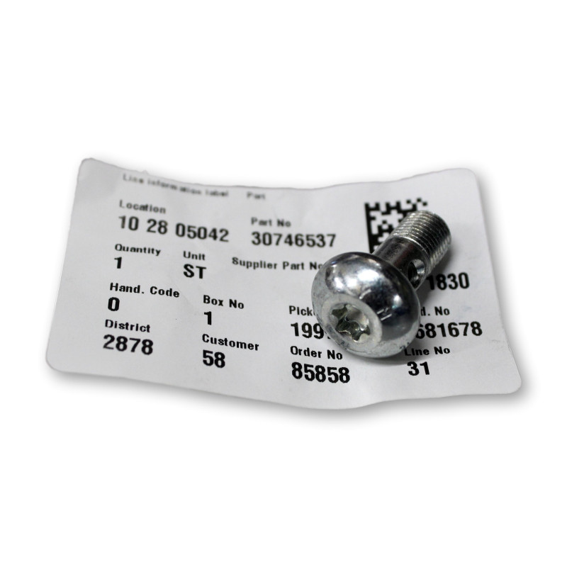 VOLVO XC90 XC60 śruba do przewodu olejowego OE 30746537