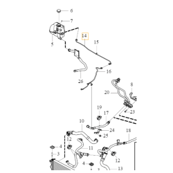 VOLVO XC60 XC90 przewód zbiornika wyrównawczego OE