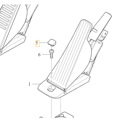 VOLVO S60 V60 S90 V90 XC60 XC90 II zaślepka śruby pedału gazu OE 31400406