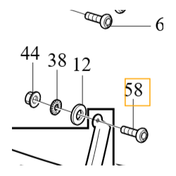 VOLVO sruba gniazdo szesciozebne M7x20 999299 OE czesc fabrycznie nowa