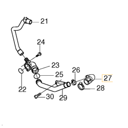 VOLVO S40 C30 V50 S80 V70 przewod ukladu chlodzenia 30725839 OE