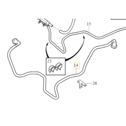 VOLVO C30 S40 V50 C70 S80 V70 przewód paliwowy zasilanie pompy OE