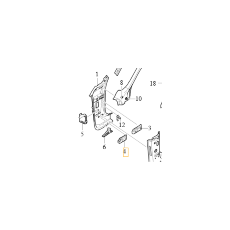 VOLVO V60 S60 wspornik...