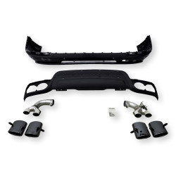 HEICO Volvo XC90 2016–2023.5 Tylny dyfuzor z końcówkami wydechu T6 T8