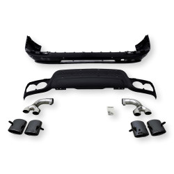 HEICO Volvo XC90 2024–2025 Tylny dyfuzor z końcówkami wydechu T8