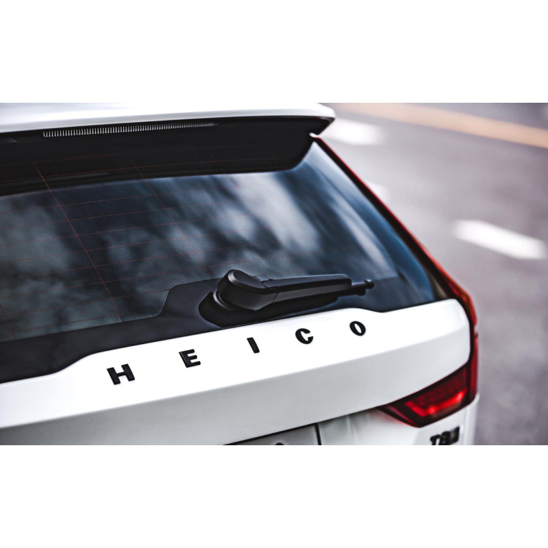 HEICO Volvo XC90 XC60 XC40 EX30 V90 V60 V40 S90 S60 C40 emblemat tylny czarny wysoki połysk