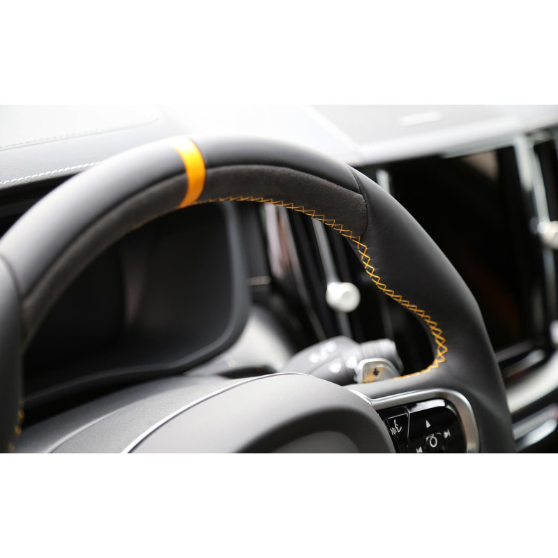 HEICO Volvo XC90 XC60 V90 V60 S90 S60 kierownica sportowa skóra Alcantara złoty