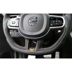 HEICO Volvo XC90 XC60 V90 V60 S90 S60 kierownica sportowa skóra Alcantara złoty łopatki