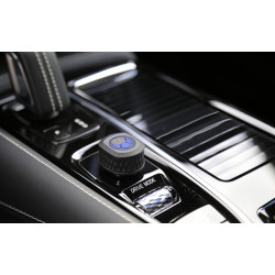 HEICO Volvo XC90 XC60 V90 V60 S90 S60 kierownica sportowa skóra Alcantara niebieski łopatki