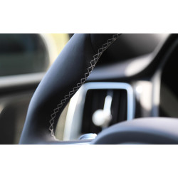 HEICO Volvo XC90 XC60 V90 V60 S90 S60 kierownica sportowa skóra Alcantara srebrna