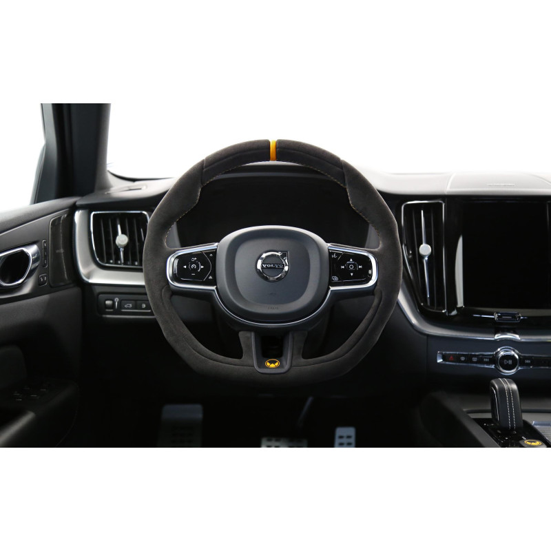 HEICO Volvo XC90 XC60 V90 V60 S90 S60 kierownica sportowa Alcantara żółty łopatki