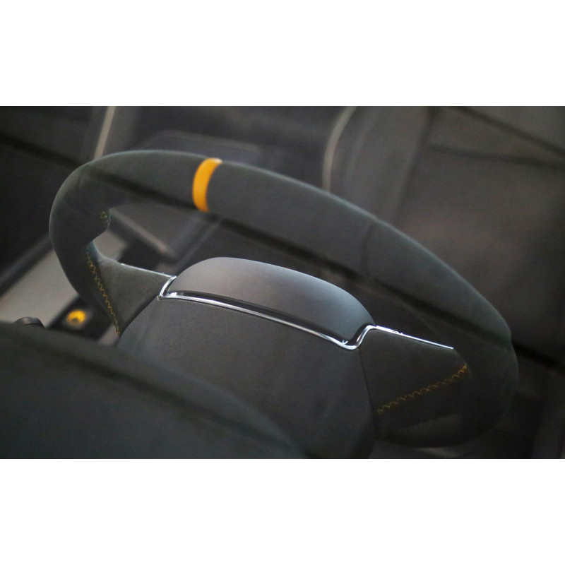 HEICO Volvo XC90 XC60 V90 V60 S90 S60 kierownica sportowa Alcantara żółty łopatki