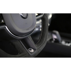 HEICO Volvo XC90 XC60 V90 V60 S90 S60 kierownica sportowa Alcantara srebrny łopatki