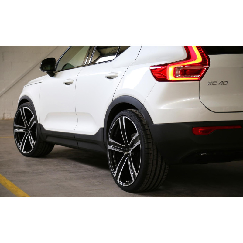 HEICO Volvo XC60 XC40 V90 CC 22" felga aluminiowa 5-ramienna czarna diamentowa