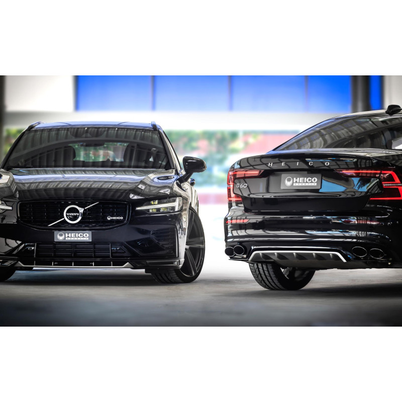 HEICO Volvo XC40 EX30 V90 V60 V40 S90 S60 C40 emblemat tylni napis tytanowy matowy