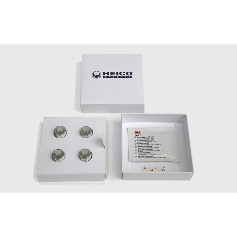 HEICO Volvo XC40 C40 pokrętła nawiewów aluminiowe 4szt