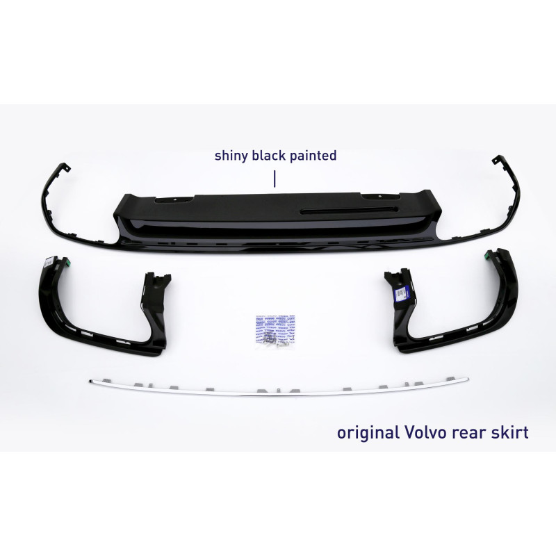 HEICO Volvo V90 S90 sportowy układ wydechowy 4-końcówki z klapą T5 T6