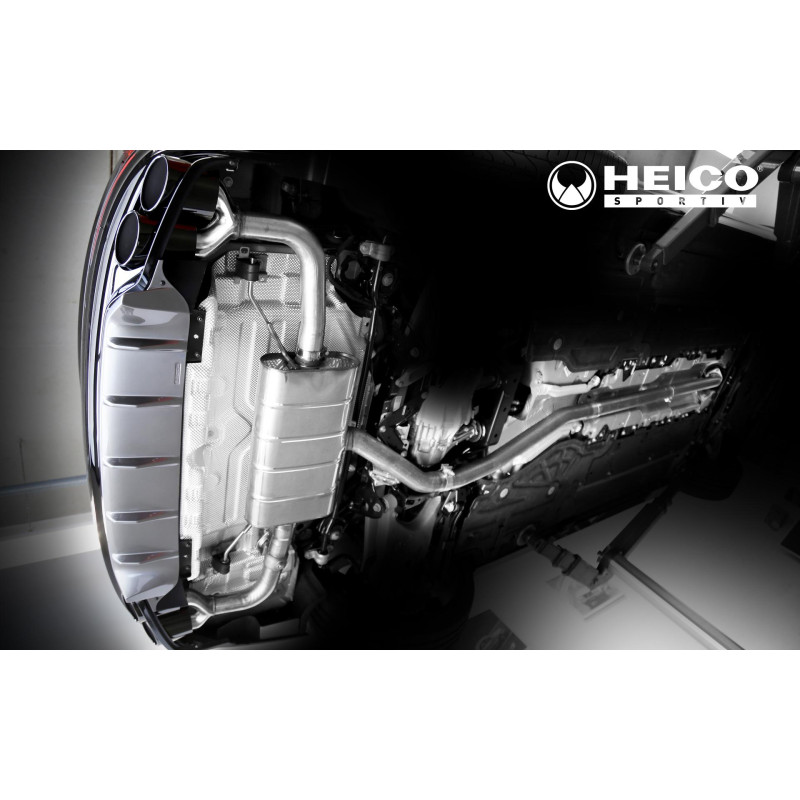 HEICO Volvo V90 S90 sportowy układ wydechowy 4-końcówki z klapą T6 T8