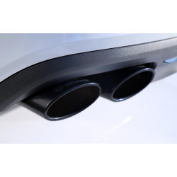 HEICO Volvo V60 S60 zestaw końcówek wydechu czarne chromowane D3 D4 T4 T5 B4