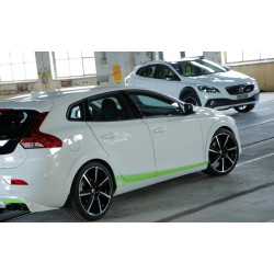 HEICO Volvo V40 pasy dekoracyjne boczne czarne białe srebrne