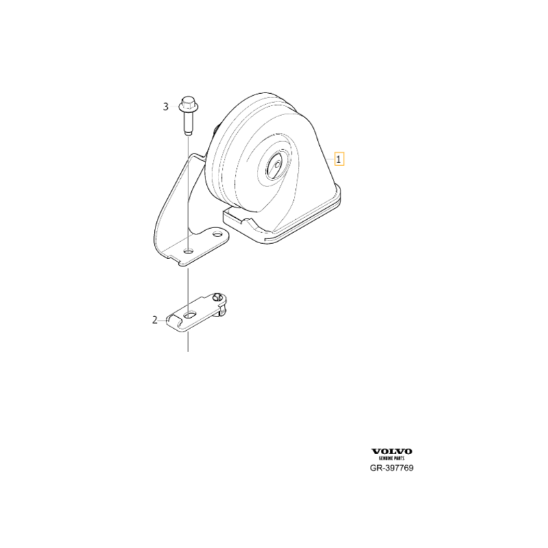 VOLVO S90 S90L V90 V90CC prawy sygnał klakson wysokotonowy OE 31662952