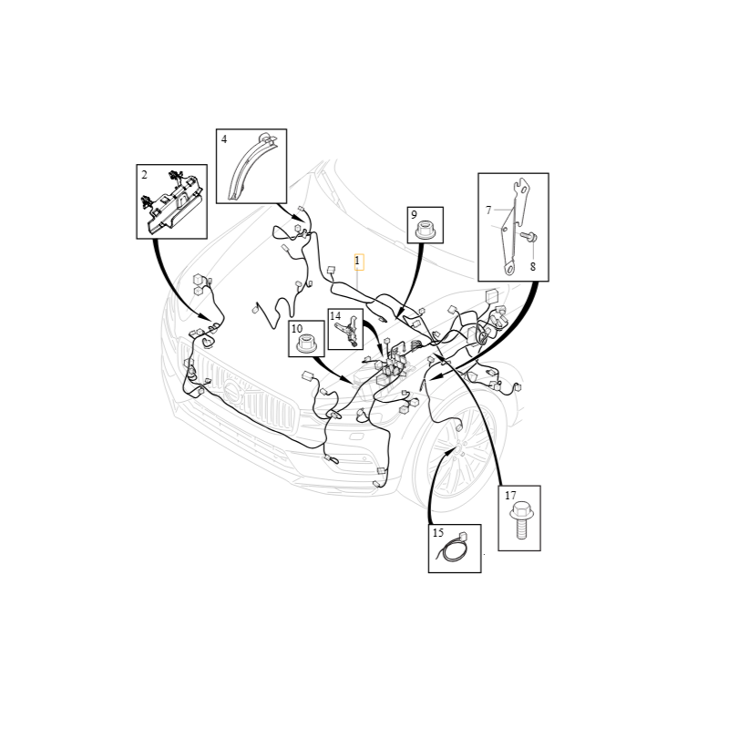 VOLVO XC90 XC60 wiązka...