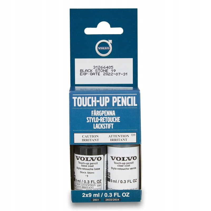VOLVO lakier sztyft mazak zaprawka Black Stone 019