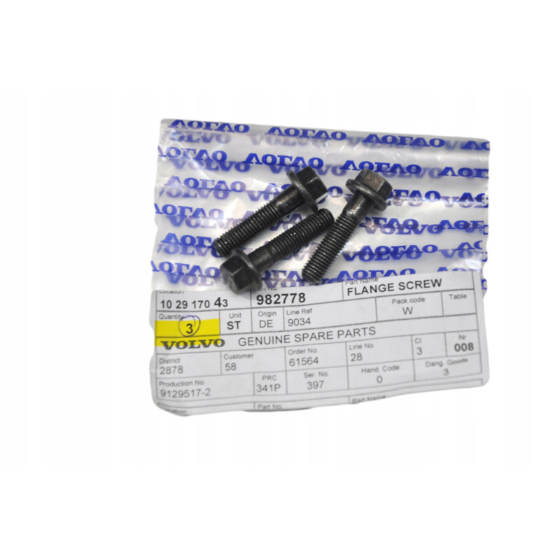 VOLVO oryginalna śruba M7x30 982778 OE