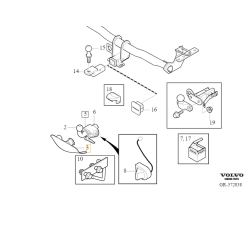 VOLVO XC90 I zaślepka hak holowniczy odpinany OE 30744121