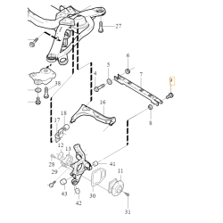 VOLVO XC90 I oryginalna śruba wahacza tył 982845OE