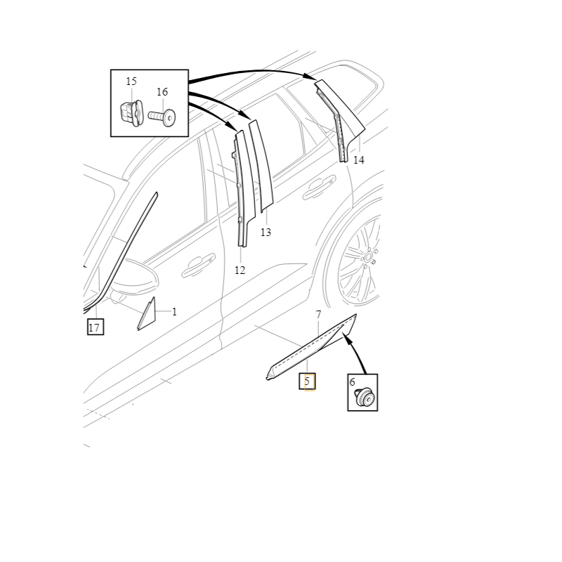 VOLVO XC60 listwa drzwi...