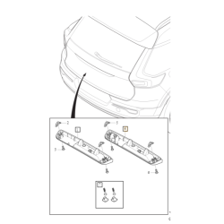 VOLVO XC40 C40 przycisk klamka mikrostyk klapy tył 32394440 OE