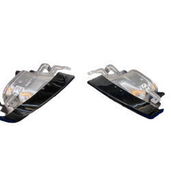 VOLVO S60 III V60 II schwarz Auspuffspitzen kpl POLESTAR ENGINEERED 31690776+31690777