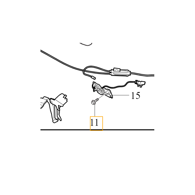 VOLVO C40 XC40 Motorhaubenschlossschraube M6x16 OE