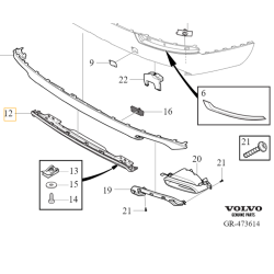 VOLVO XC90 II Heckschürze Diffusor Spoiler Stoßstange R-Design OE