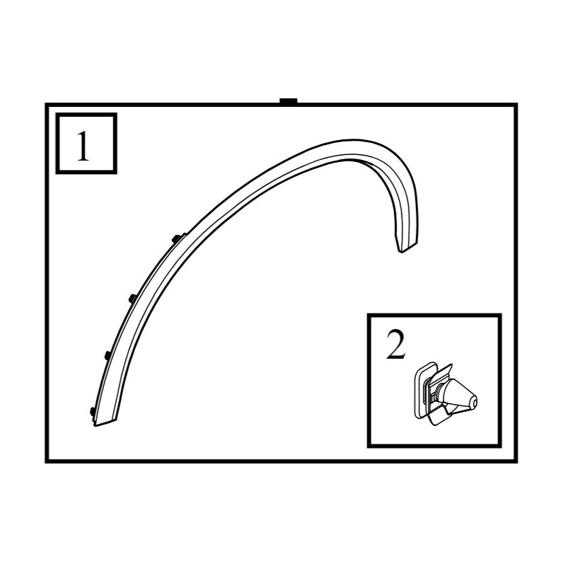 VOLVO XC90 II prawa listwa nadkole błotnik przód OE 39849947 40017409