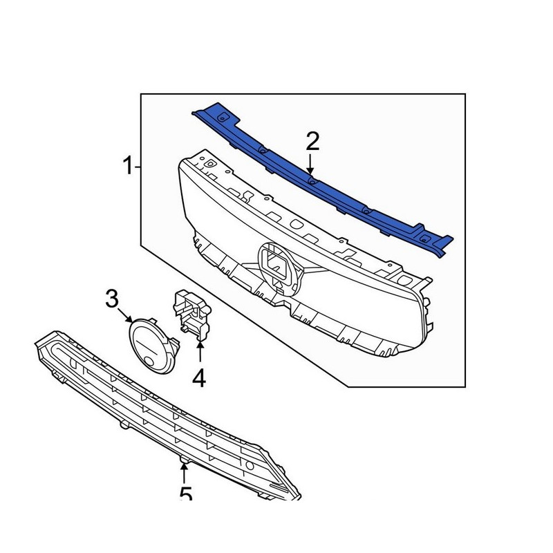 VOLVO C40 uszczelka grilla...