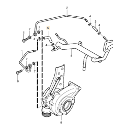 VOLVO S60 XC90 XC70 wąż przewód chłodzenia turbo OE 31657992