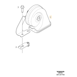 VOLVO S90 S90L V90 V90CC lewy sygnał klakson niskotonowy OE 31662951