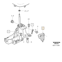 VOLVO C30 C70 S40 V50 kaseta drążka zmiany biegów M56 MMT6 OE