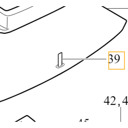 VOLVO V40 V40CC uchwyt wykładziny maty bagażnika OE 31363994
