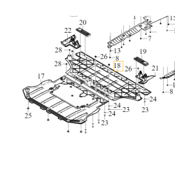 VOLVO C40 XC40 osłona plyta pod silnik zawieszenie oryginał OE 31694434