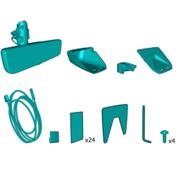 VOLVO zestaw montażowy cyfrowe lusterko wsteczne wyświetlacz OE 32368473